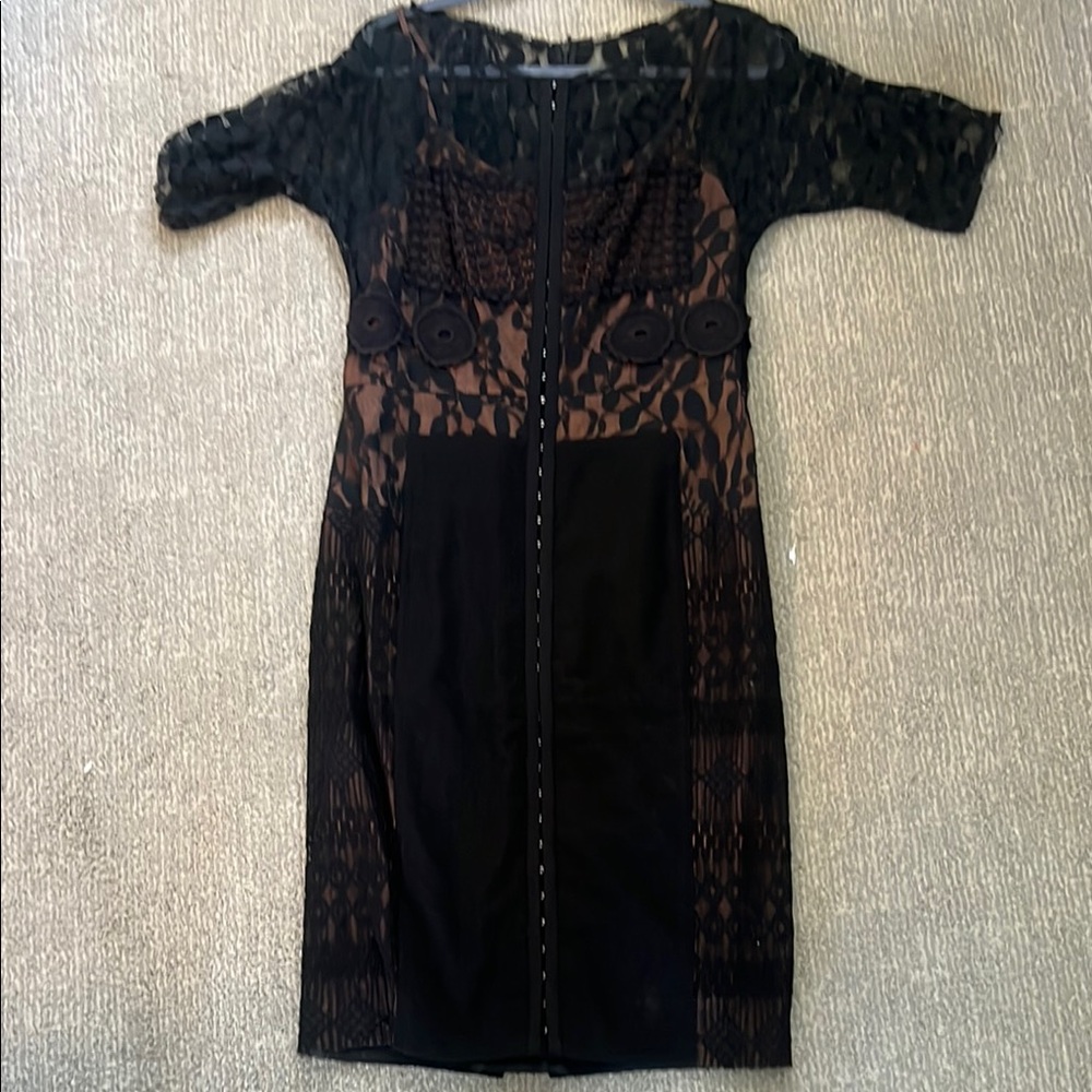 Elegant Black Lace Dress